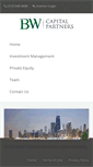 Mobile Screenshot of bwcapitalpartners.com